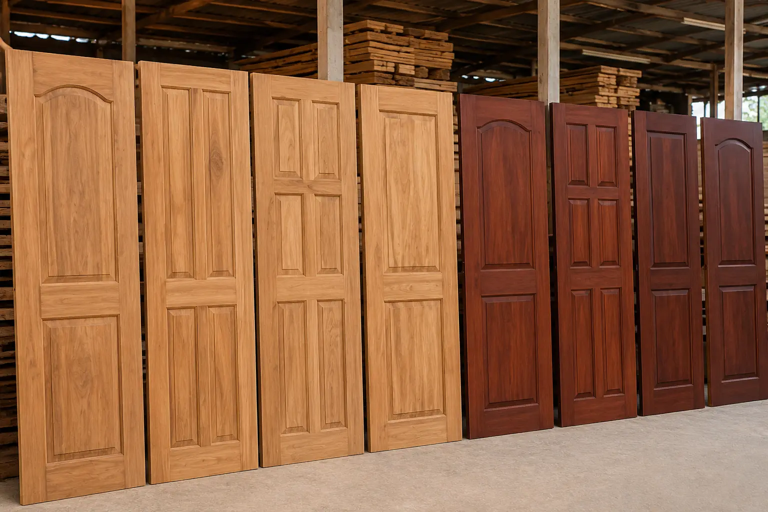Luxury Mahogany Solid Wood Main Door